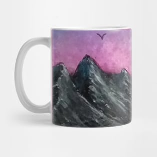 Mountain lake sunset Mug